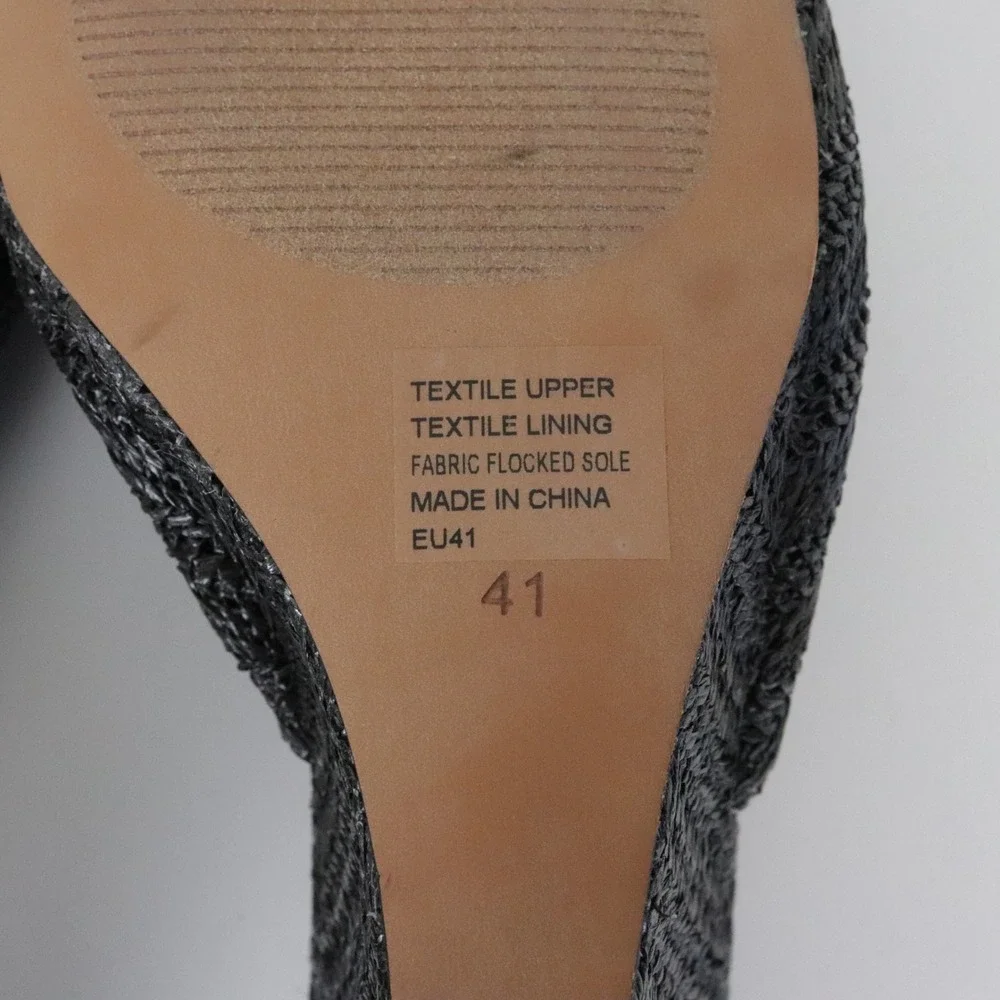 Anthropologie Silent D Katia Black Woven Wedge Sandals 41 10 Black Raffia